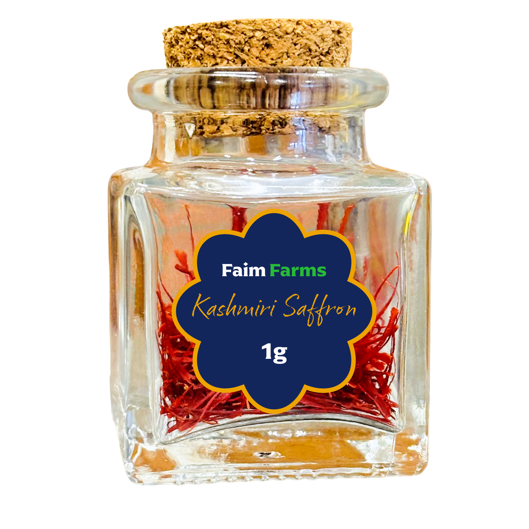 Kashmiri saffron faim farms 1g