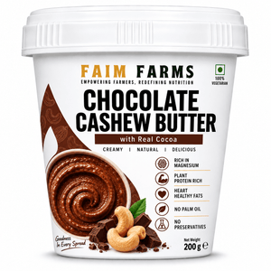Faim Farms Chocolate Cashew Butter | Slow-Roasted & Stone-Ground | 200g
