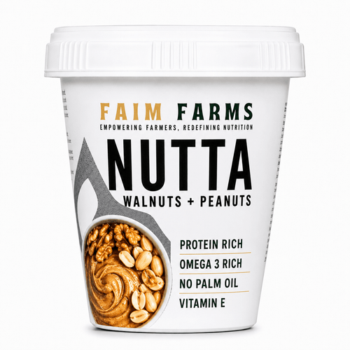 Faim Farms Nutta — peanut and Kagzi walnut blend