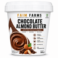 Faim Farms Chocolate Almond Butter | Slow-Roasted & Stone-Ground | 200g