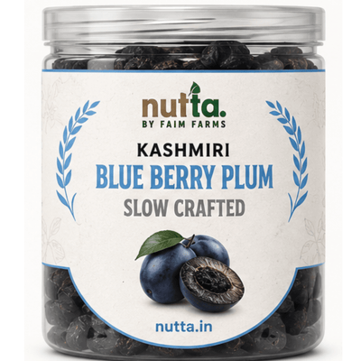 Kashmiri Blue Berry Plum | Natural Himalayan Plum Berries | Rich in Antioxidants | Healthy Dry Fruit Snack | 250g Faim farms